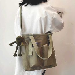 Shoulder Bag Shoulder Bag Female Bag Shoppers Simple Fashion Zipper Handbags Shoulder Waterproof Large Capacity Tote Hang Bags Frog 230210