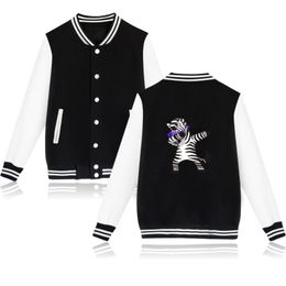 Men's Jackets Dabbing Aminal Kawaii Cartoon Print Fashion Baseball Jacket Men Women Sweatshirts Coats Tops Casual Long Sleeve Hoodies