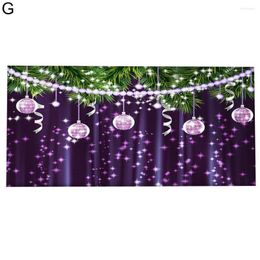 Party Decoration Cloth Great Xmas Scene Setting Holiday Banner Tear-resistant Christmas Festival Backdrop Reusable For Garage Door