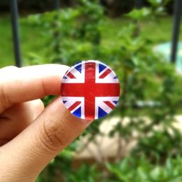 Partys Uk Flag Brooch Crystal Glass Brooch Metal European American Asian National Flag Brooch Badge National Flag Brooch Team Emblem Crystal Patch