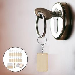 Keychains 241/ Blank Tags Keychain Set 10m Rope DIY Making