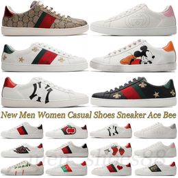 ACE bee New Casual Shoes Bee Ace sports shoes Low men women shoes tiger embroidered black white green striped sports Tennis shoes