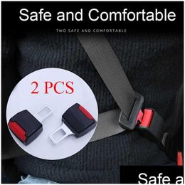 Car Dvr Other Auto Parts 2 Pcs 3 Colour Car Seat Belt Clip Extender Safety Seatbelt Lock Buckle Plug Thick Insert Socket Drop Delivery Dh2Pb