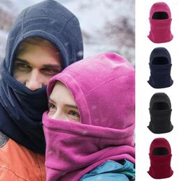 Berets Winter Hat Men Women 2023 Neck Warmer Scarf Hiking Running Cycling Cap Ski Mask Hood Earmuffs Warm Windproof Thickened Bandana