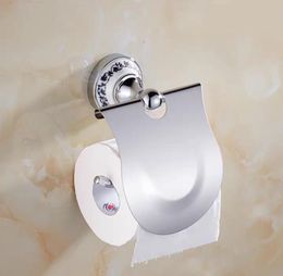 Toilet Paper Holders Chrome Roll Tissue Holder Copper/brass Bathroom Organizers Punched