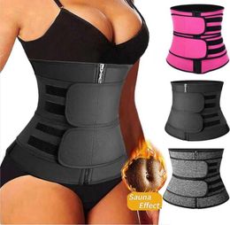 Waist Support S6XL Women Trainer Neoprene Body Shaper Belt Slimming Sheath Belly Reducing Tummy Sweat Shapewear Workout Trimmer C91944197