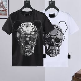 Mens Designer T Shirt Man Womens tshirt With Letters Print Short Sleeves Summer Shirts Men polo shirts Rhinestone Skull T-shirts Size M-3XL #shop64