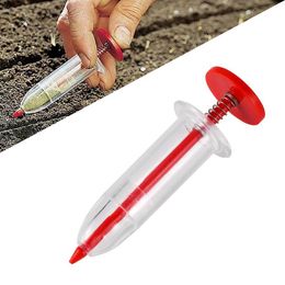 Syringe Seeder Mini Seed Sowing Dispenser Garden Precision Seeding Fertilising Planter Manual Sower Flower Bed Gardening Tool