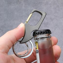 Fashion Keychain New Multifunctional Men's Jewellery Bottle Opener Creative Alloy Key Ring Banquet Gift Wholesale Car Key Pendant