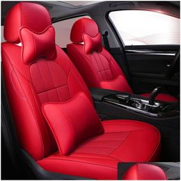 Car Dvr Car Seat Covers Ers Custom Special Pu Leather For H2 H3 Carstyling Accessories Stickers Carpet 3D Cushion Drop Delivery Mobile Dhdoa