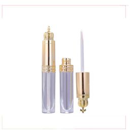 Storage Bottles 300pcs 8ml Lipstick Container With Crown Lid Transparent Lip Gloss Tube Bottle Cosmetic