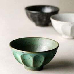 Bowls 1pc Handmade Coarse Ceramic Rice Bowl Simple Jingdezhen Thickened Japanese Tableware Single Soup Size Household Mug