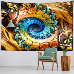 Tapestries Psychedelic Abstract Colourful Mandala Tapestry Wall Hanging Hippie Tapiz Witchcraft Background Cloth Wall Art Decor