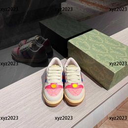 Mädchen Freizeitschuh Kind Turnschuhe Babyschuhe Starke elastische Schnürsenkel 2023 Neue Produkte Box Verpackung Frühling Kindergröße 24-35