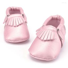 First Walkers Baby Girls PU Leather Shoes Fashion Spring Autumn Soft Toddler Kids Tassel Borla Sapatos