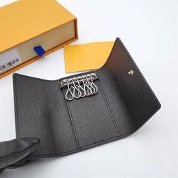 Luxurys Classical Designers Women 6 Key Holder Coin Purses Leather Bag Men Card Holders corn Holds Wallets Handbag m62630 POUCH2613