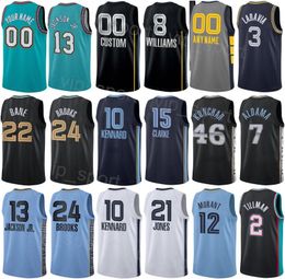 Printed Classic Statement Basketball Tyus Jones Jersey 21 Ziaire Williams 8 Xavier Tillman 2 Jake LaRavia 3 David Roddy 27 Santi Aldama 7 Brandon Clarke 15 Man Youth