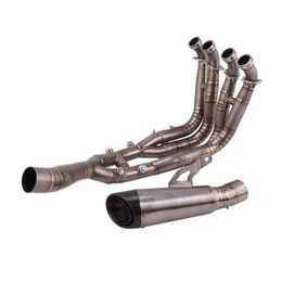 Car Dvr Motorcycle Exhaust System Slipon For S1000Rr 2021 Years Titanium Alloy Escape Front Mid Link Pipe Carbon Fibre Drop Delivery M Dha4I
