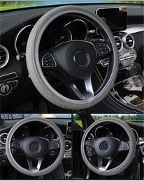 Steering Wheel Covers Universal Leather Anti-Slip Car Cover For Punto Bravo Palio Linea Freemont Stilo Grande Abarth StylingSteering CoversS
