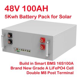 48V 230Ah 200Ah 100Ah LiFePO4 Battery Pack 51.2V 12Kw 10Kw 6000 Cycle Max 32 Parallel BMS PC Monitor Inverter With CAN RS485