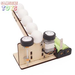 Hand-made Ball Machine Wooden Model DIY Accessories Science And Technology STEM Toys For Childrens