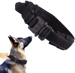 Dog Collars Collar Tactical Military Adjustable Durable Nylon For Medium Large Outdoor Training Pet Items