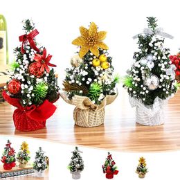 Christmas Decorations Mini Trees Xmas Merry Tree Bedroom Desk Decoration Toy Doll Gift Office Home Children 20cm