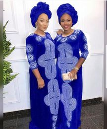 Etniska kläder afrikanska klänningar för kvinnlig full stenklänning utan halsduk 230217