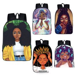 Backpacks Girls Printed School 32 Design Africa Beauty Character Bags Teenager Decompression Book Drop Delivery Baby Kids Maternity Dhkfq