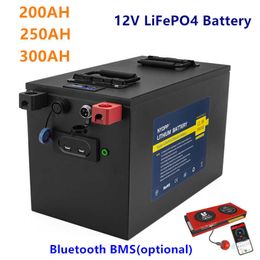 12v LiFePO4 200ah 300ah Battery with Bluetooth BMS 12V 200AH 300AH lifepo4 battery pack 200AH 300AH 12v Lithium battery for RV