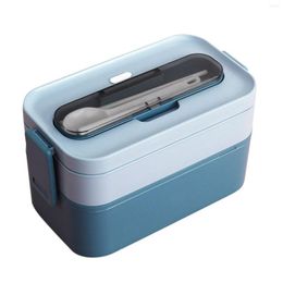 Dinnerware Sets Plastic Bento Lunch Container Practical Reusable Box For Home Kitchen Dining Room