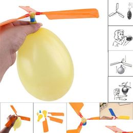 Balloon Wholesale Flying Helicopter Diy Airplane Toy Children Selfcombined Drop Delivery Toys Gifts Novelty Gag Dhjkb