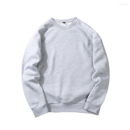 Men's Hoodies 2023 Brand Men Casual Sweatshirt Spring Solid Color Fleece Polyester Pullover Coat Warm Male RS-255