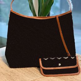 Fashion handbag Women's Tote bag Letter printing 2-piece design large capacity shopping bags