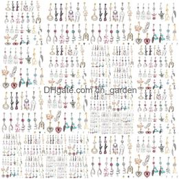 Navel Bell Button Rings Wholesales 20Pcs Mix Style Belly Ring Body Piercing Dangle Beach Jewellery Drop Delivery Dhgarden Dhscq