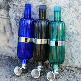 Multifunction Colorful PC Zinc Alloy Pipe Dry Herb Tobacco Filter Silver Screen Bowl Portable Removable Handpipes Easy Clean Smoking Cigarette Holder Tube