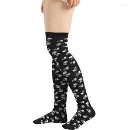 Women Socks Long Fashion Cotton Funny 3D Unisex Over Knee High Halloween Christmas Cartoon Gift Thigh Highs