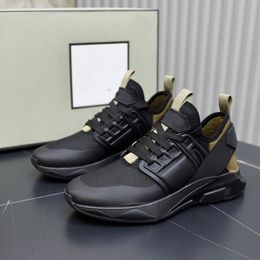 23S Popular Fashion Jago Neoprene Sneakers Shoes Mens Men Black Low Top White Black Brushed Leather Casual Skateboard Walking Shoe EU38-46 BOX