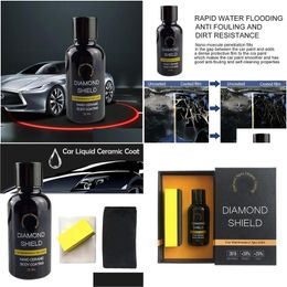 Car Dvr Care Products Motive Nano Coating Liquid Ceramic Spray Car Polish Sealant Top Coat Quick Nanocoating 30Ml Wax1 Drop Delivery M Dhivd