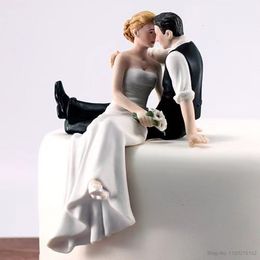 Other Event Party Supplies Wedding Romantic Bride and Groom Toppers Couple Figurine Marriage Funny Cake Toppers Dolls for Wedding Cupcake Decoration 230217