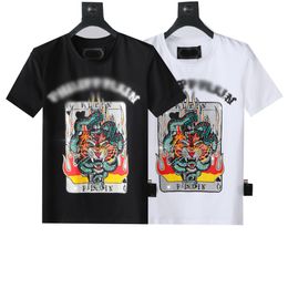 23ss Mens Designer T Shirt Man Womens tshirt With Letters Print Short Sleeves Summer Shirts Men polo shirts Rhinestone Skull T-shirts Size M-3XL