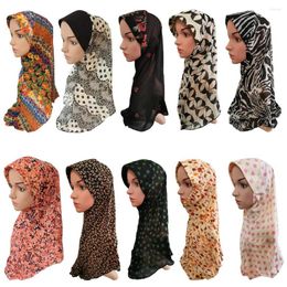 Ethnic Clothing Muslim Hijab Women Flower Scarf Headscarf Islamic Shawls Amira Lady Caps Hair Loss Head Wrap Full Cover Bandanas