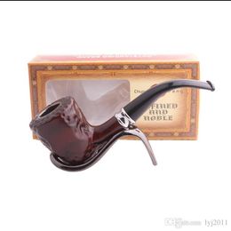 New Heavy Pipe Boiler Carving Old Resin Hammer Pipe Bend Tobacco Tool