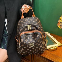 2023 New High Quality Designer backpack Luxury Brand Purse Double shoulder straps backpacks Women Wallet Real Leather Bags Lady Duffle Luggage by