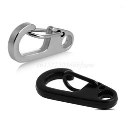 Climbing Safety Harness Useful Stainless Split Steel Keychain Ring Key Clasps Clips Snap Hook Cords Slings And Webbing1