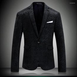 Men's Suits Suit Black Jackets Grain For Men 2023 Slim Fit Man Blazer Casual Dress Jacket Single Button Americanas Hombre Blazers 8639