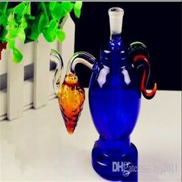 2023 Smoking Accessories Blue teapot Wholesale Glass bongs Oil Burner Glass Water Pipe Oil Rigs Smoking new