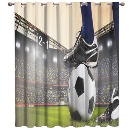 Curtain Gymnasium Soccer Curtains Balls Football Design 3D Window For Living Room Bedroom Kitchen Cortinas Para Sala De Estar