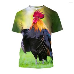 Men's T Shirts Jumeast 3D France Gallic Rooster Printed T-shirts 2000s Aesthetic Chicken Graphic For Men Casual Loose Clothes T-shirty