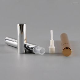Storage Bottles 50PCS 3ML Gold/Silver Aluminium Wind Up Pen Empty Round Twist Lip Gloss Tube Disposable Dial DIY Cosmetic Container